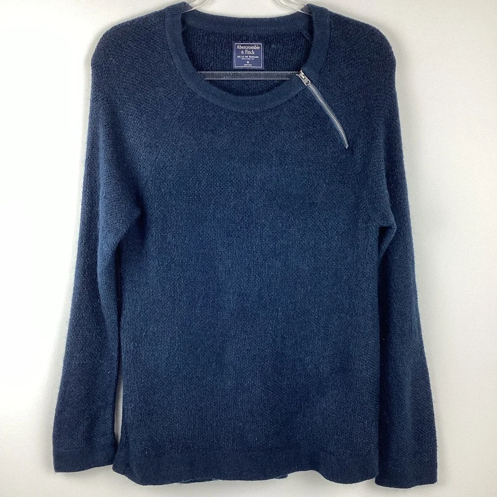 Abercrombie & Fitch Navy Crew Neck Sweater
